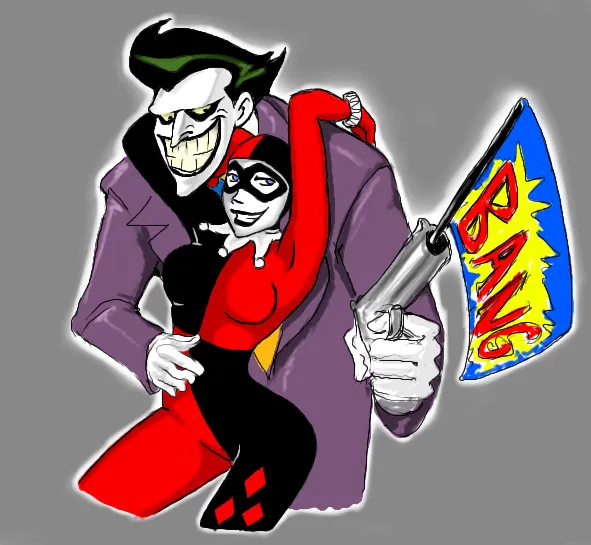 Harley and Joker by ~Sahara-Brant on deviantART