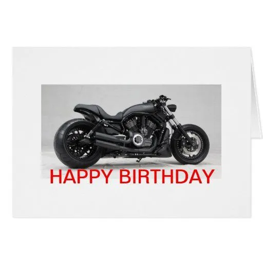 Harley Davidson tarjeta de cumpleaños | Zazzle