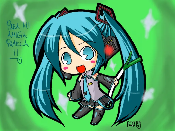 Hatsune Miku [Chibi] by Paztry on DeviantArt