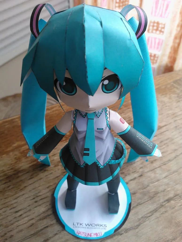 Hatsune Miku papercraft by ltkworks on DeviantArt