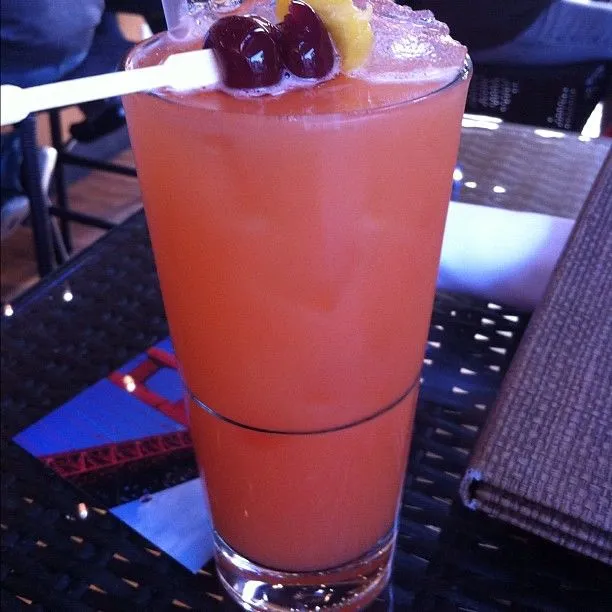 Hawaiian Punch for Adults": Flor de Caña rum, Velvet Falernum ...