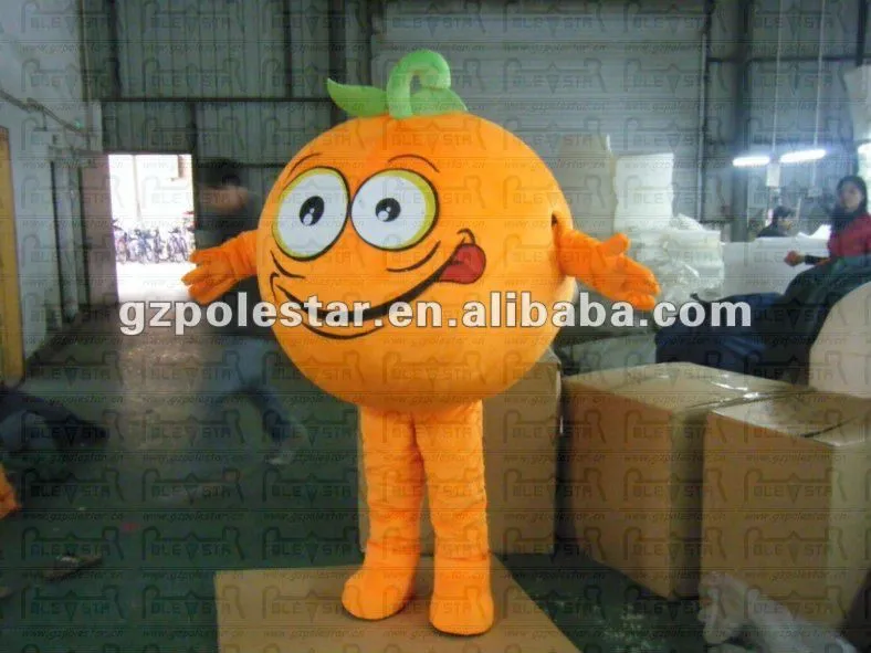 No hay. 2332 frutas de color naranja trajes mascota-Mascota ...