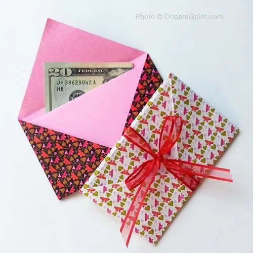 Haz un sobre en origami para regalo en menos de dos minutos