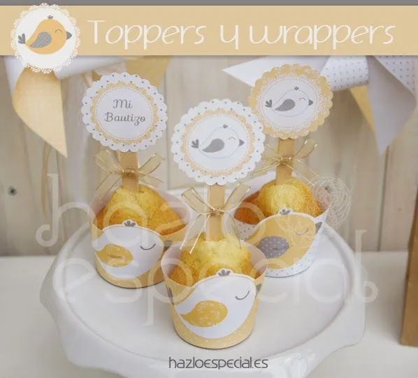 Hazlo especial...: Decoracion ideal para bautizo... "PAJARITOS"