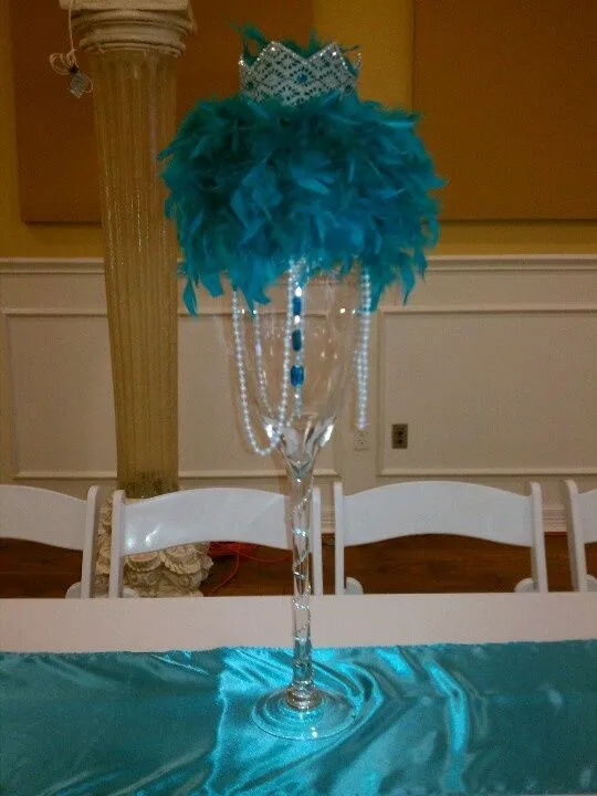 Head table quincenera decor I made. Princess theme. | center piece ...