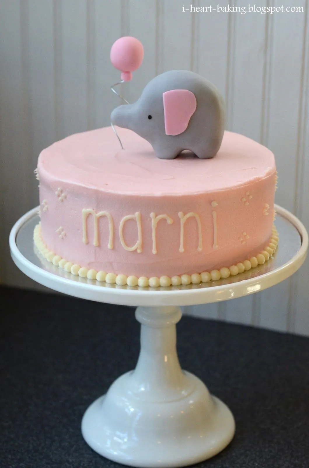 i heart baking!: elephant baby shower cake