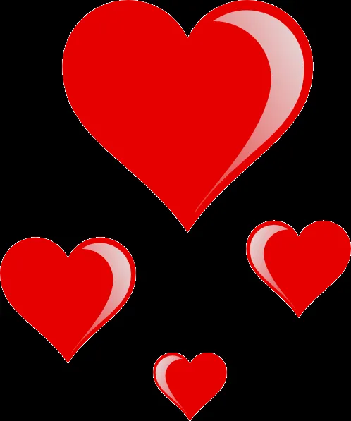 Heart Cluster clip art - vector clip art online, royalty free ...