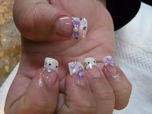 Hello Kitty 3D Nail Art | Yelp