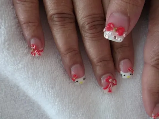 Hello Kitty 3D Nail Art | Yelp