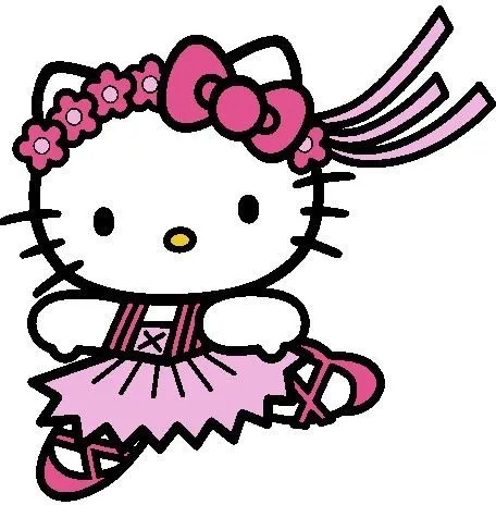 Hello Kitty bailarina de ballet para colorear - Imagui