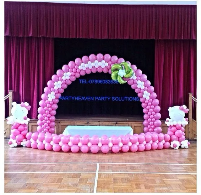 Hello kitty balloon arch #hello kitty #balloon #arch #decor ...