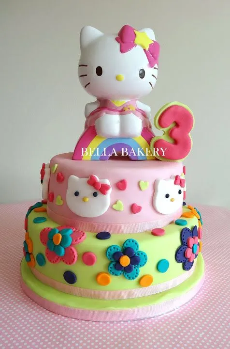 HELLO KITTY CAKE (DESIGN AND CERAMIC FIGURINE PROVIDED BY THE CLIENT)