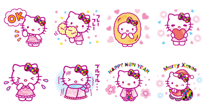 Hello Kitty Collaboration - LINE Stickers