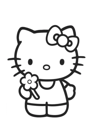 Hello Kitty para colorear