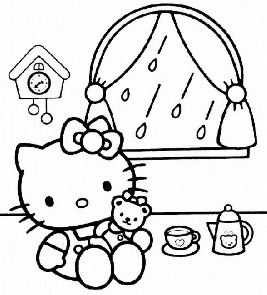 Hello Kitty para colorear | Blog de imágenes