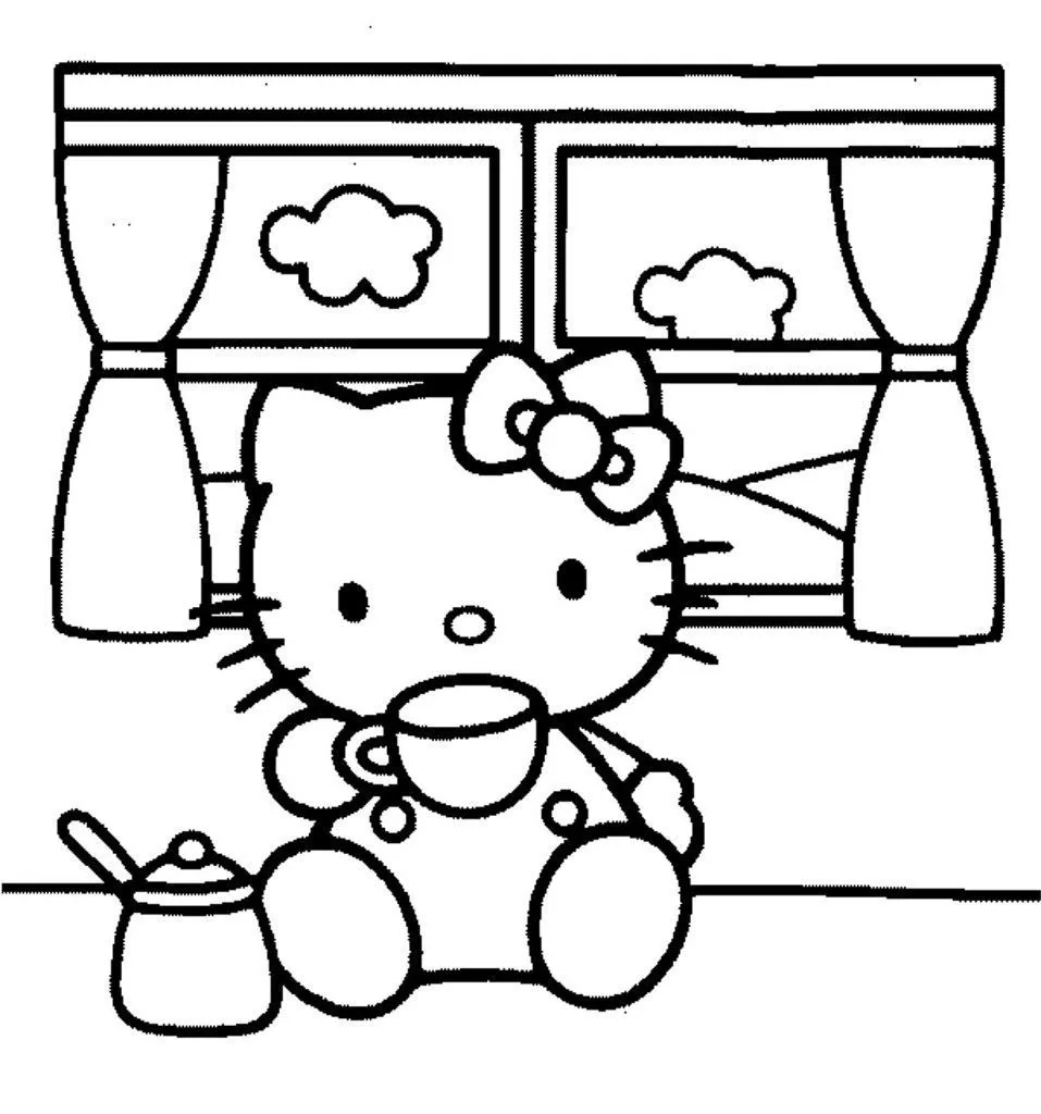 Hello Kitty para colorear | Blog de imágenes