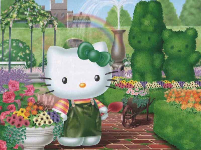  ... DE HELLO KITTY PARA DESCARGAR:KITTY EN EL JARDIN : COSAS PARA NIÑOS