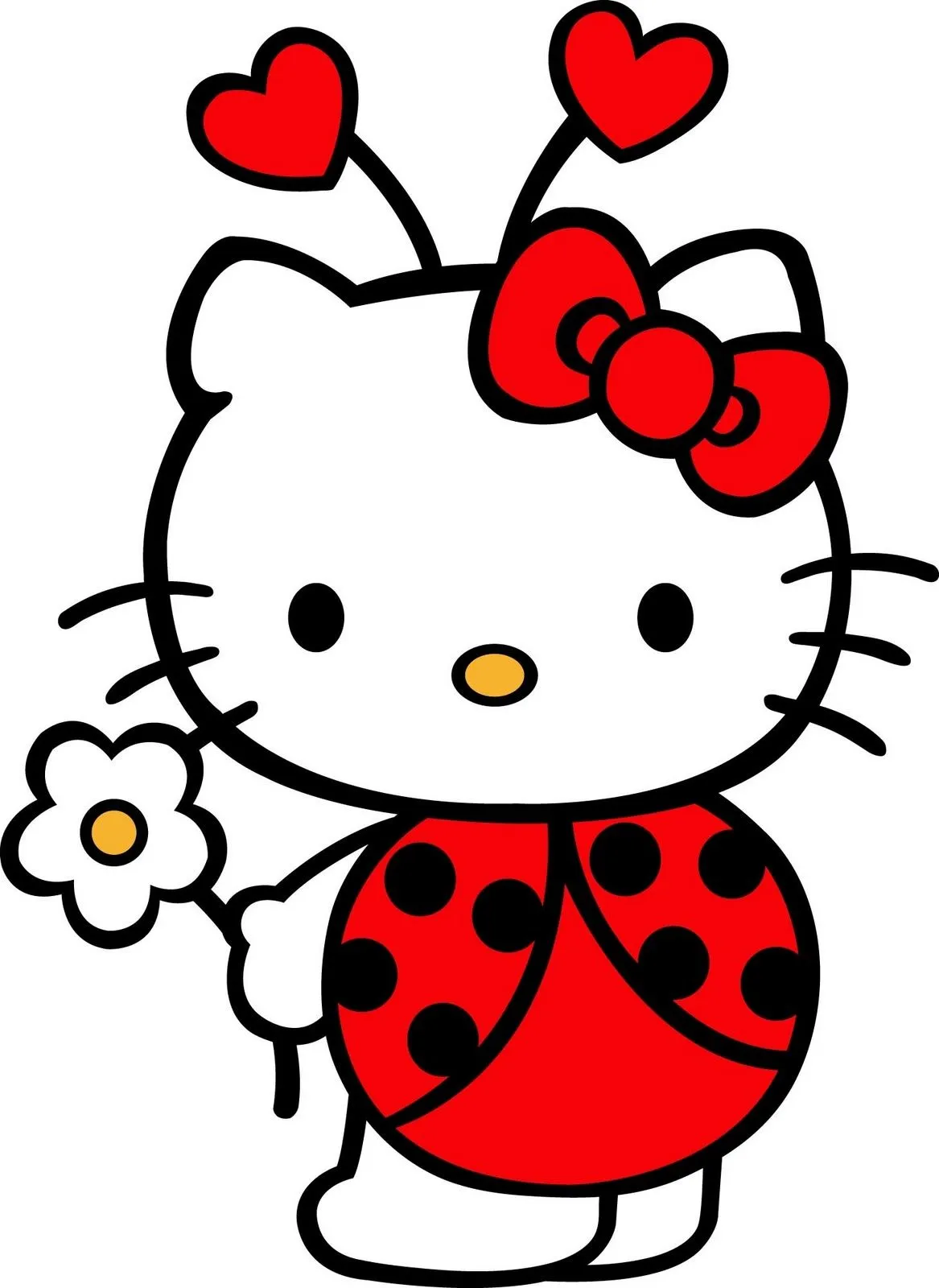 hello kitty disfrazada de mariquita hello kitty dibujos para imprimir ...