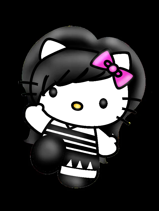 Emo Hello Kitty by slitkitten on DeviantArt