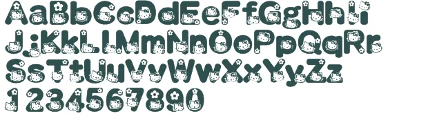 HELLO KITTY FONT font download free (truetype)