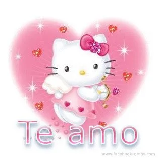 Hello Kitty con frase de amor