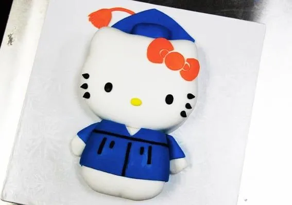 Hello Kitty Graduation Cake CSUF - photo courtesy of Animated ...