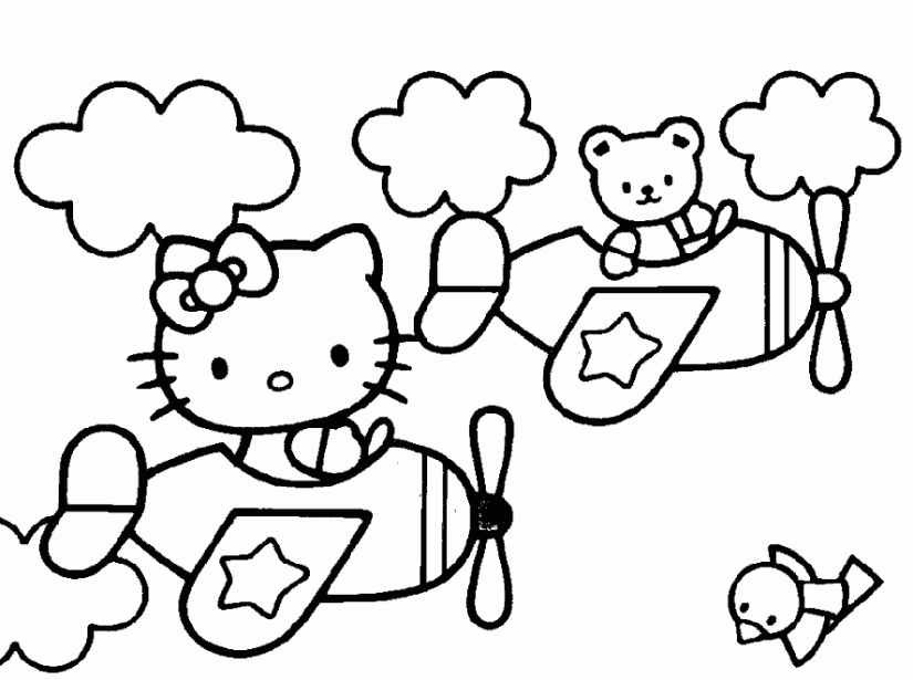 Hello Kitty: hello kitty para colorear