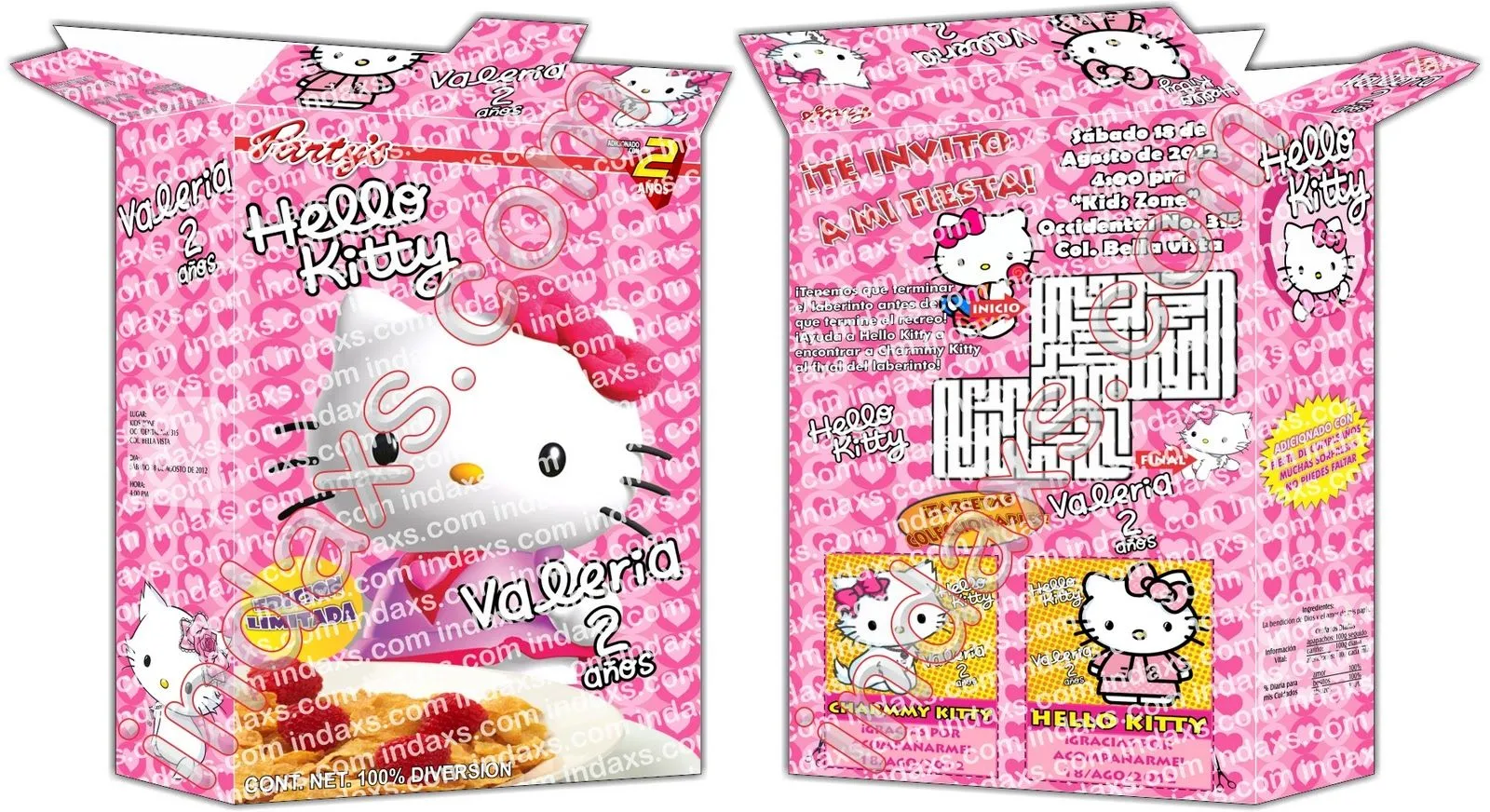 Hello Kitty invitaciónes para imprimir - Imagui