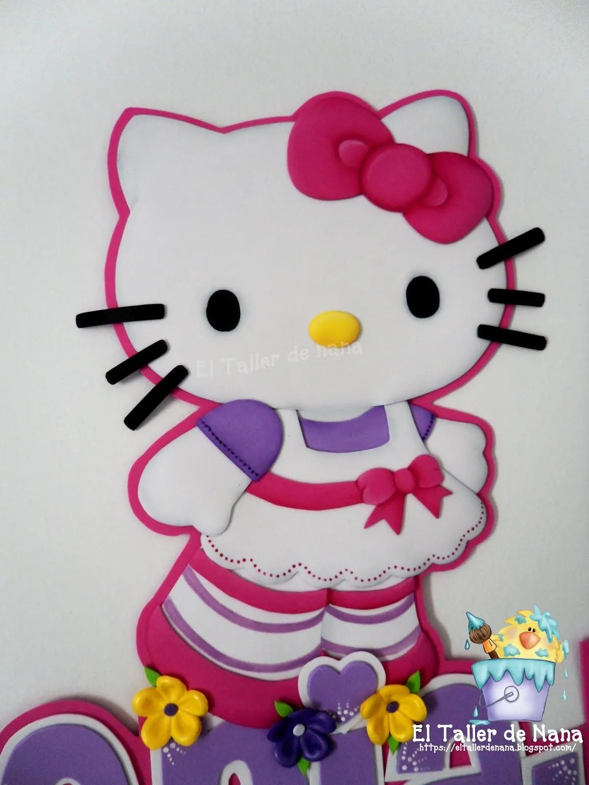 Hello Kitty - Molde gratis - El Taller de Nana