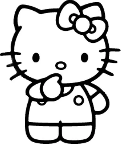 Molde de la Hello Kitty - Imagui