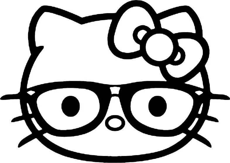 Hello Kitty Nerd Coloring Pages | Character | Pinterest