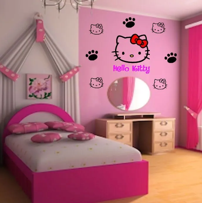 hello kitty pegatinas para cuarto niño decorativos-Adhesivos ...