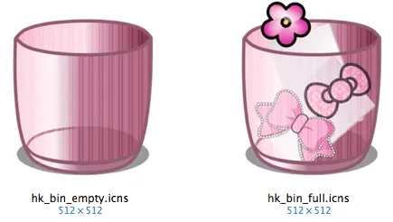 Hello Kitty - Pink Bin by 3dera on deviantART