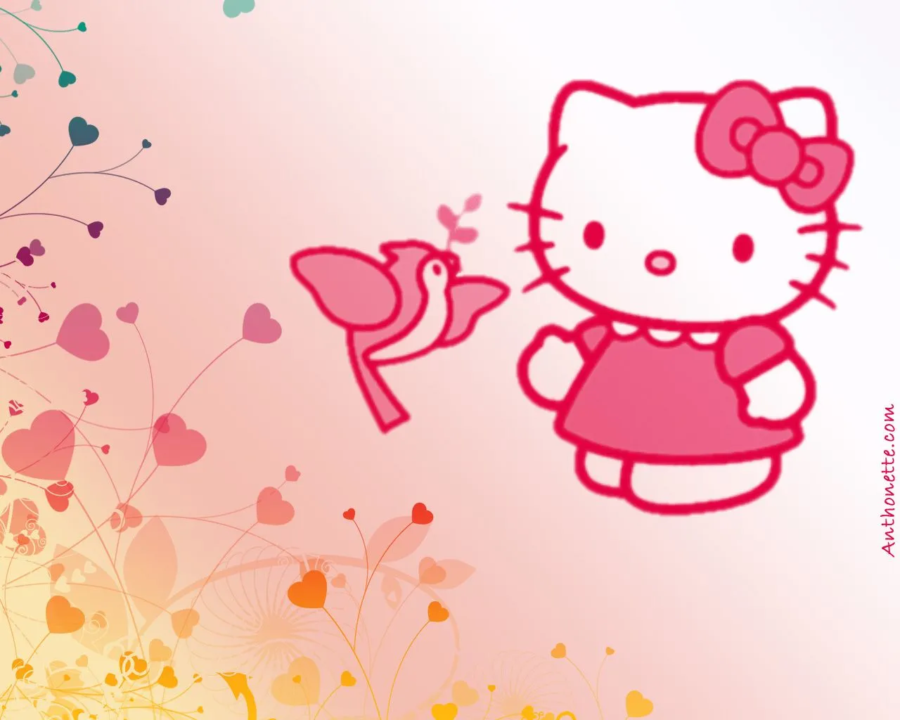 hello kitty wallpaper: Pink Hello Kitty Wallpaper Collection