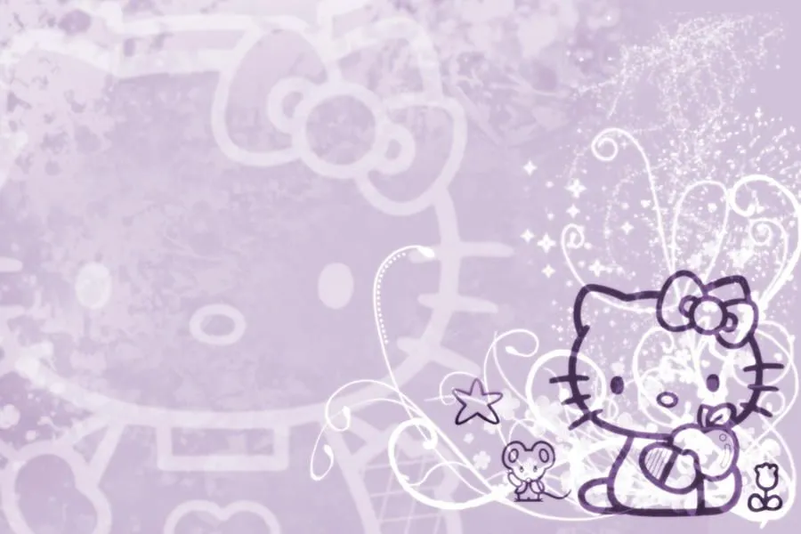 Hello Kitty Wallpaper Purple by ~luvphotoshop on deviantART