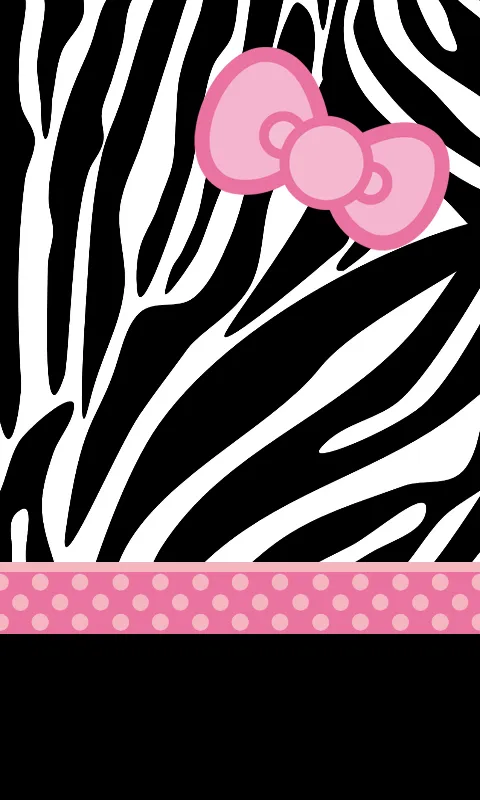 Pink Hello Kitty Wallpaper Zebra | coolstyle wallpapers.