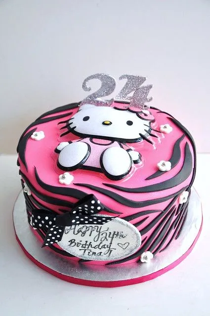 Hello Kitty Zebra Print Cake | Flickr - Photo Sharing!