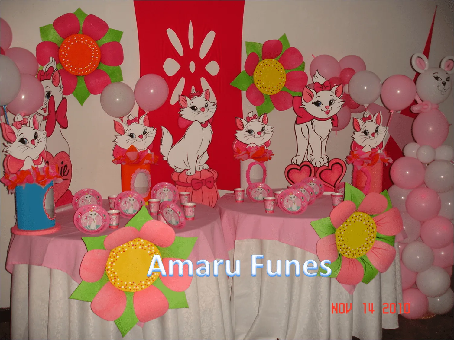 AMARU FUNES DECORACIONES: GATA MARIE DISNEY