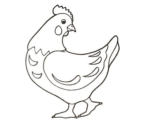 Hen coloring page | Super Coloring