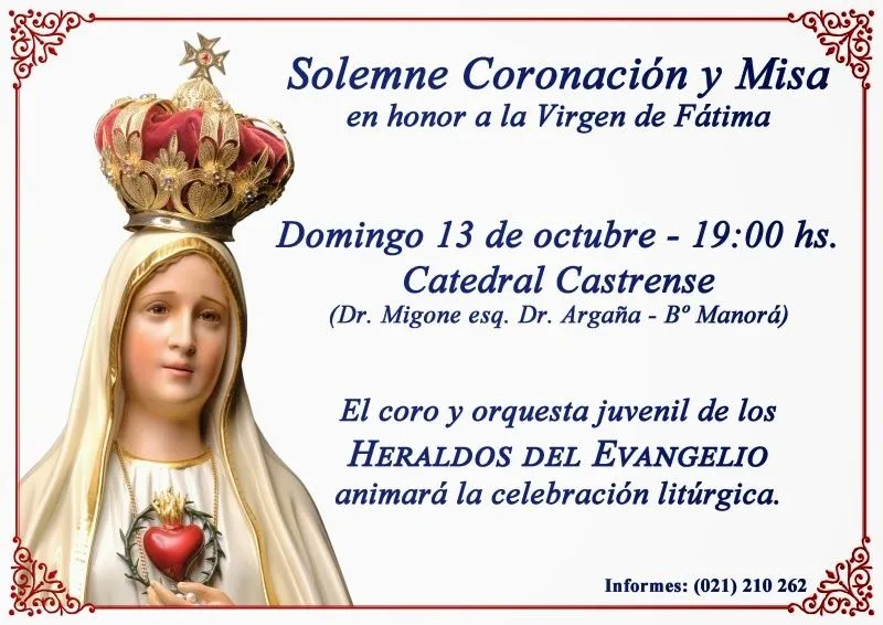 Heraldos del Evangelio Paraguay: INVITACIÓN PARA EL DOMINGO 13 DE ...