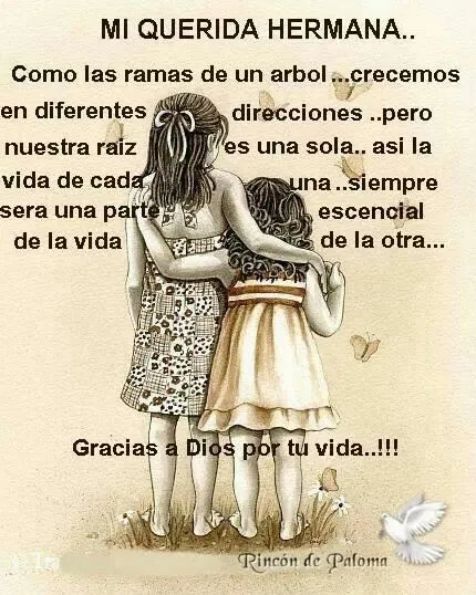 Hermana on Pinterest | Te Amo, Dios and Frases