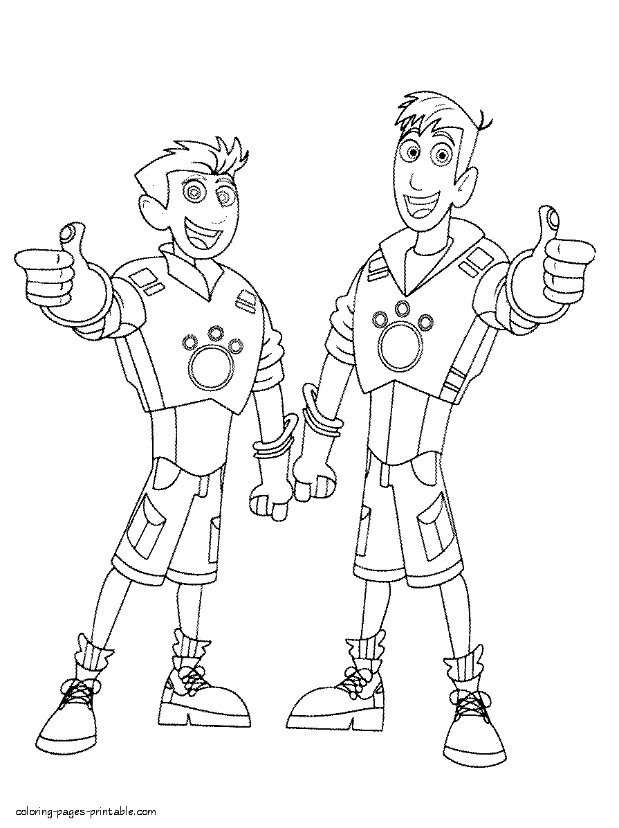 Los Hermanos Kratt para colorear y pintar