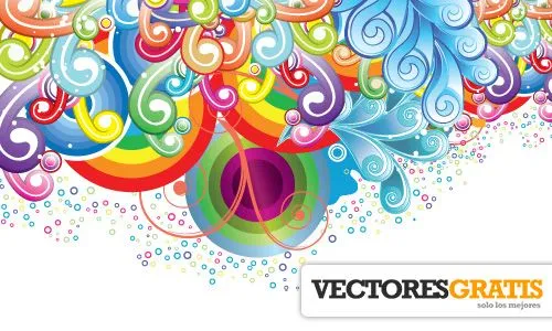 Hermosa Colorida Ilustracion en Vector | Vectores Gratis