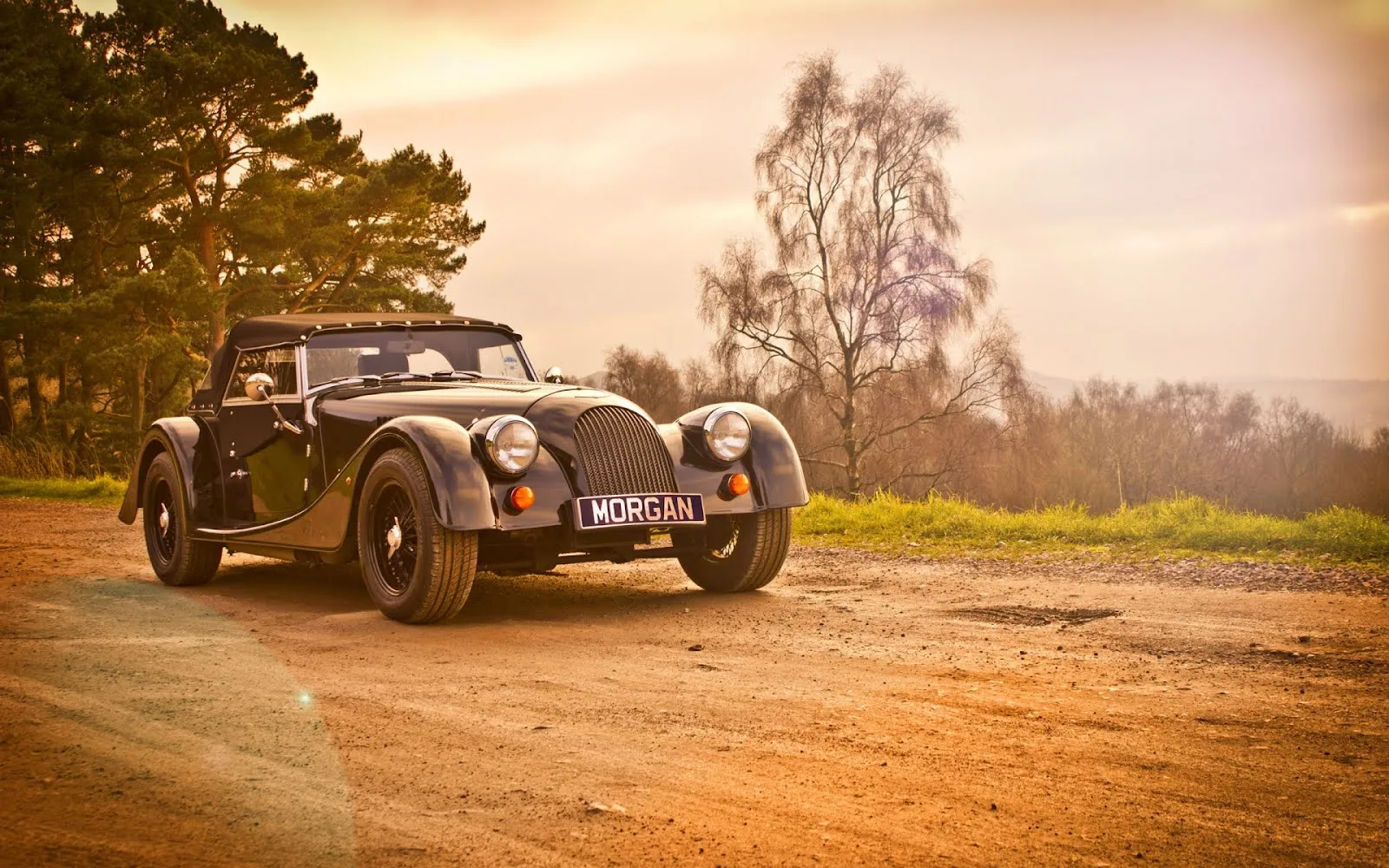 Hermoso auto clásico Morgan Roadster 1920x1200px | Banco de ...