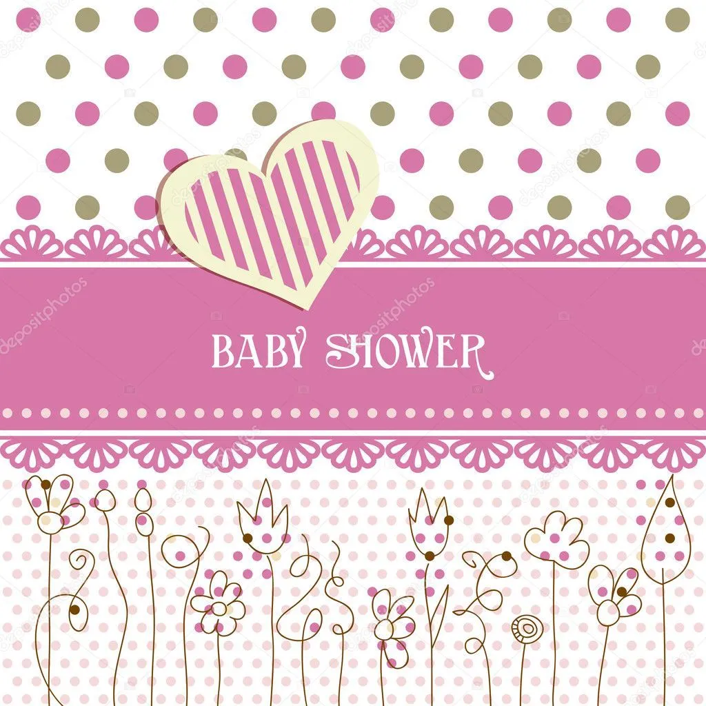 hermoso babyshower — Vector stock © Danussa #