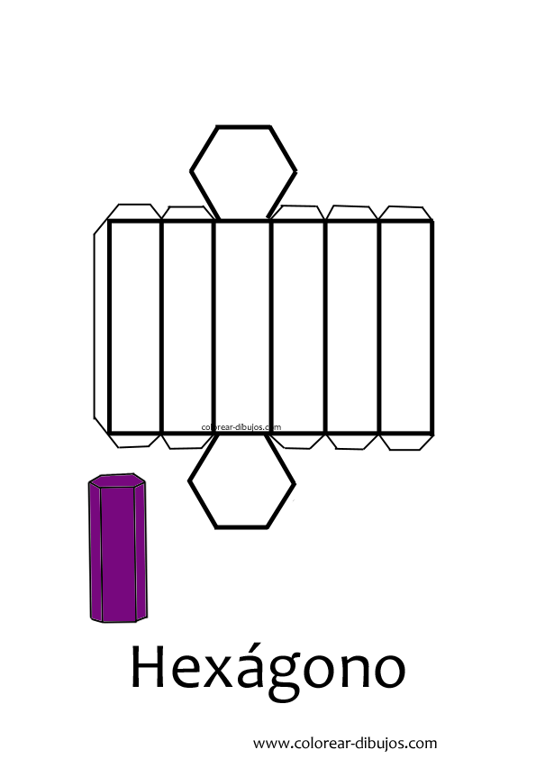 Hexagono para armar - Imagui