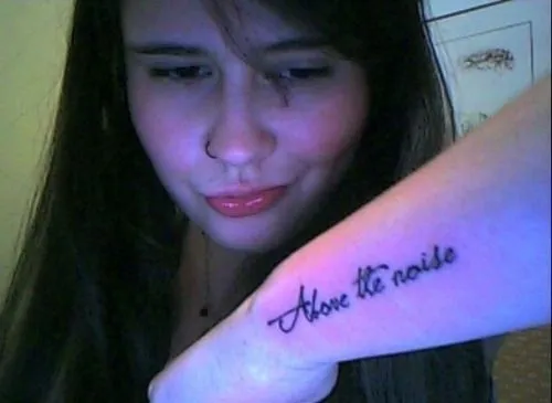 Hey, guys.So, that’s my new tattoo to McFLY. Above the noise.I’m ...