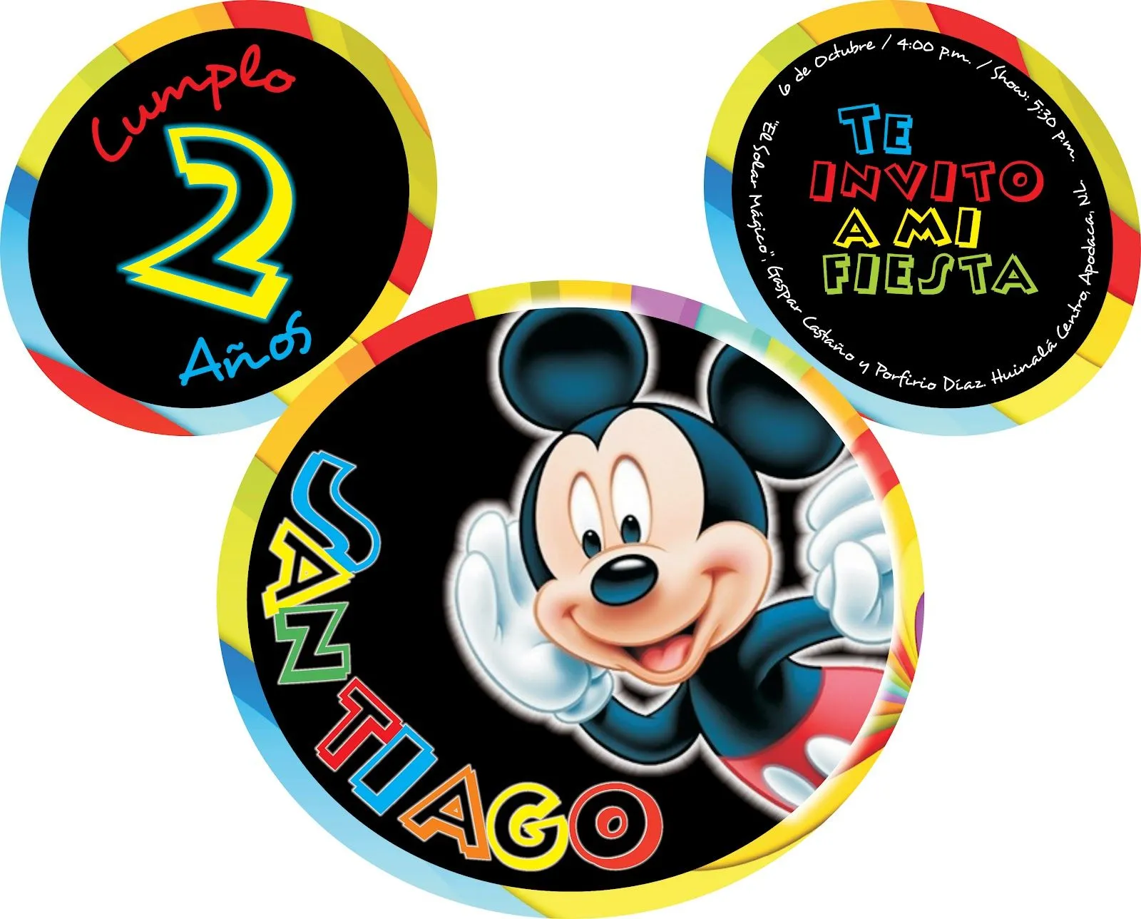 Hi Mia!: Invitaciones Mickey Mouse