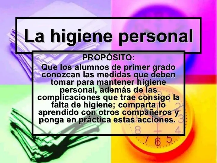 La higiene personal