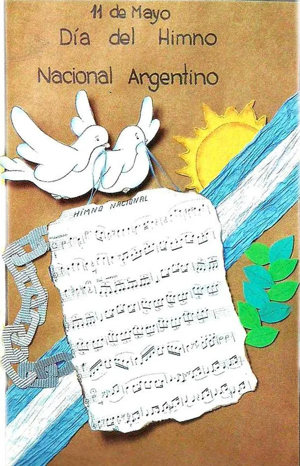 Día del himno nacional argentino dibujos colorear o imprimir ...